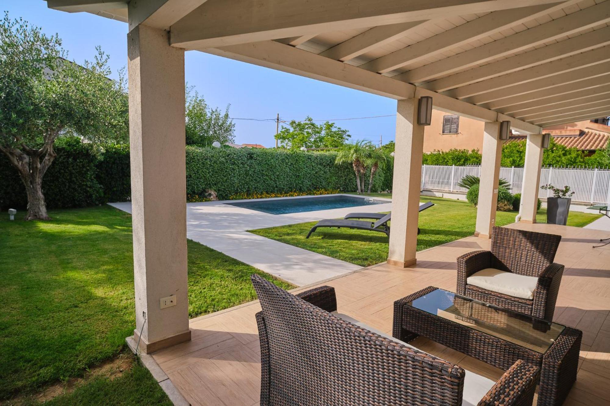 Villa Sicilia Lascari Bagian luar foto
